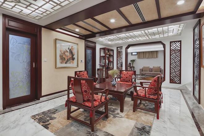 調(diào)奢華的中式裝修AG真人登錄低(圖5)